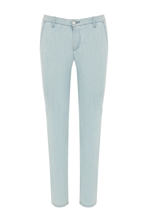 Ermanno Scervino женские джинсы из хлопка голубые женские купить с ценами и фото 131993 - фото 1