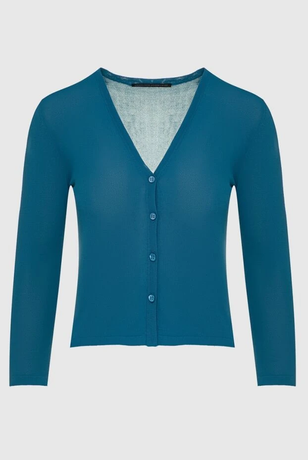 Ermanno Scervino woman blue viscose cardigan for women buy with prices and photos 132017 - photo 1