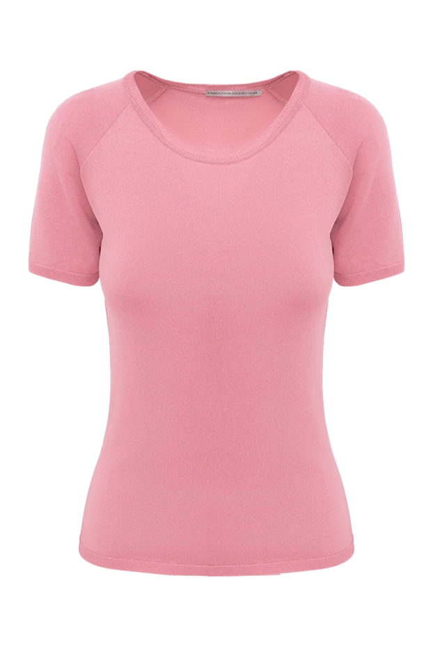 Ermanno Scervino женские блуза из вискозы розовая женская купить с ценами и фото 132028 - фото 1