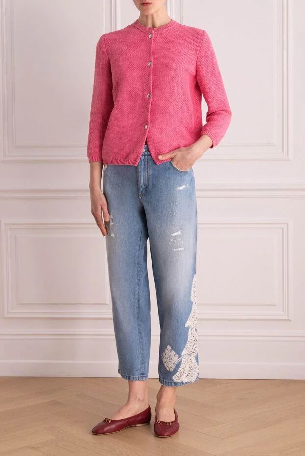 Ermanno Scervino woman pink polyamide cardigan for women buy with prices and photos 132042 - photo 2