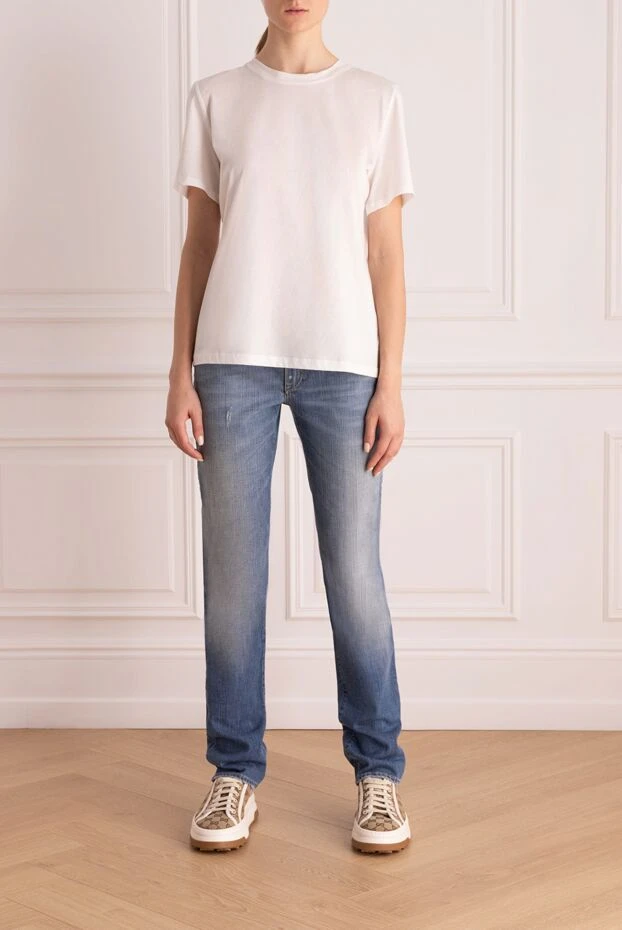 Malo woman blue cotton jeans for women buy with prices and photos 132107 - photo 2