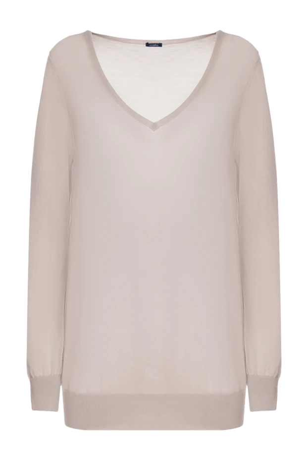 Malo woman beige cashmere jumper for women 132111 - photo 1