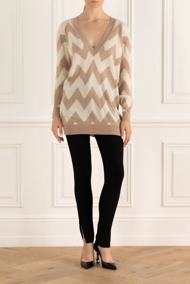 Malo woman beige cashmere jumper for women buy with prices and photos 132115 - photo 2