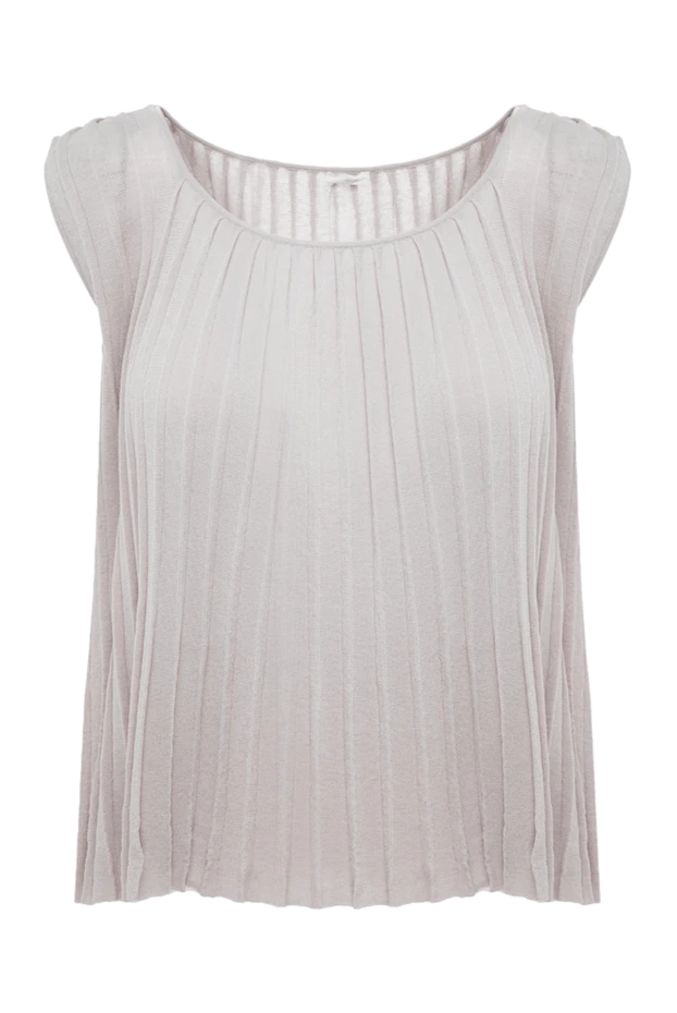 Malo top made of cotton and polyester gray for women 132124 - photo 1