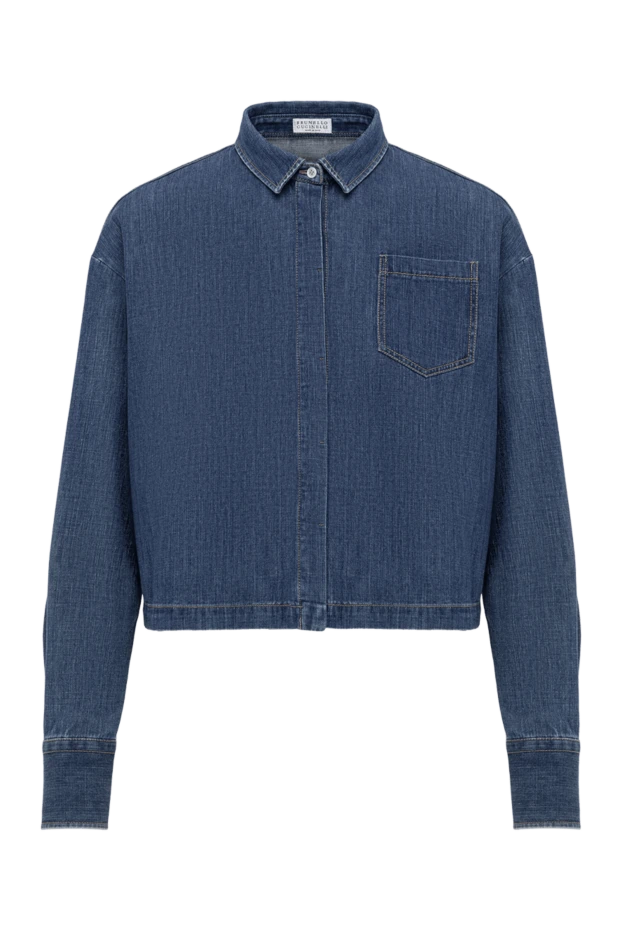 Women's denim shirt - photo 1