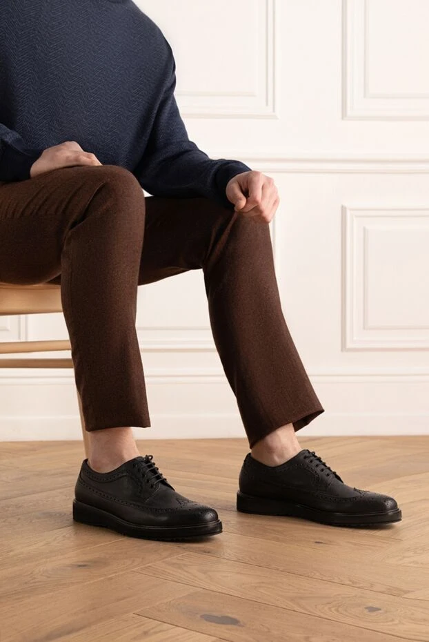 Fratelli Rosetti мужские туфли мужские из кожи черные купить с ценами и фото 132851 - фото 2