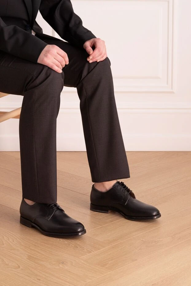 W.Gibbs мужские туфли мужские из кожи черные купить с ценами и фото 132855 - фото 2