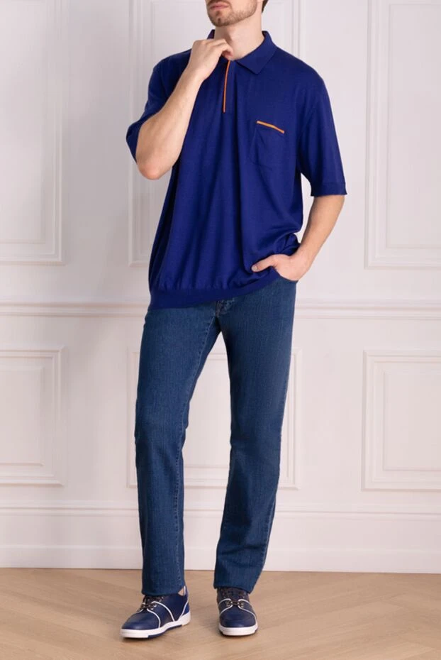 Scissor Scriptor man cotton and cashmere jeans blue for men buy with prices and photos 132897 - photo 2