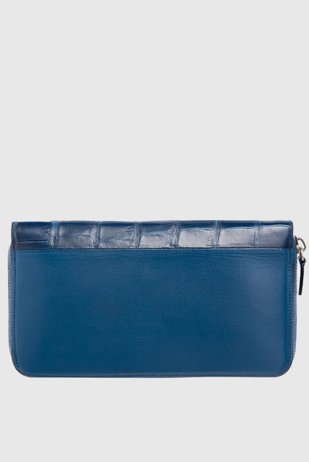 Araldi 1930 man clutch made of genuine leather and alligator blue buy with prices and photos 132984 - photo 1