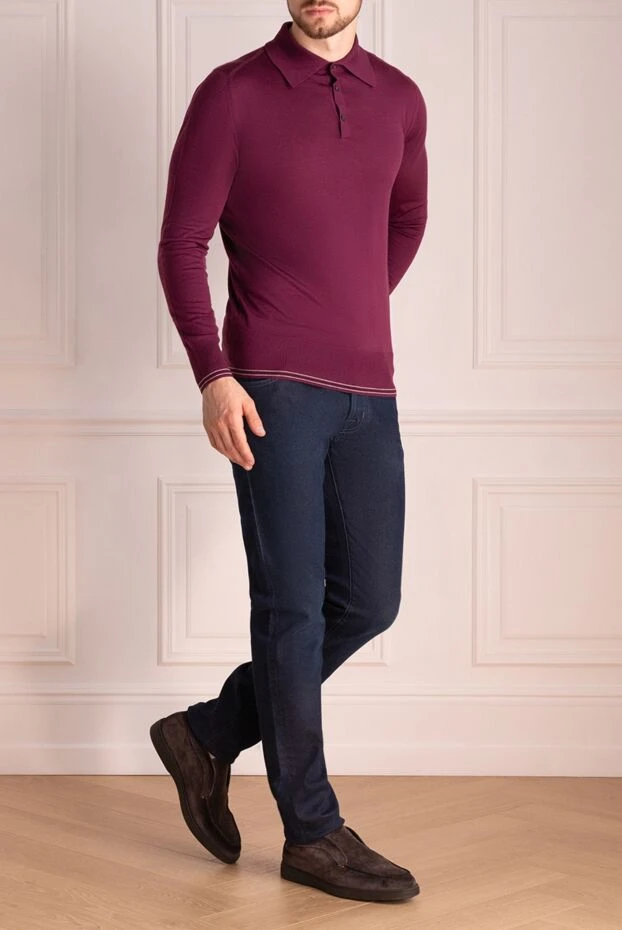 Jacob Cohen man blue cotton jeans for men buy with prices and photos 133039 - photo 2