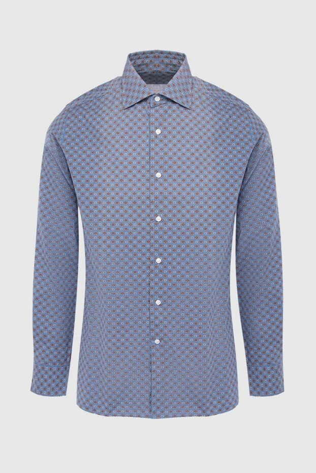 Orian мужские сорочка из хлопка синяя мужская купить с ценами и фото 133064 - фото 1