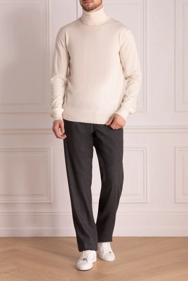 Jacob Cohen man gray wool and polyamide trousers for men buy with prices and photos 133072 - photo 2