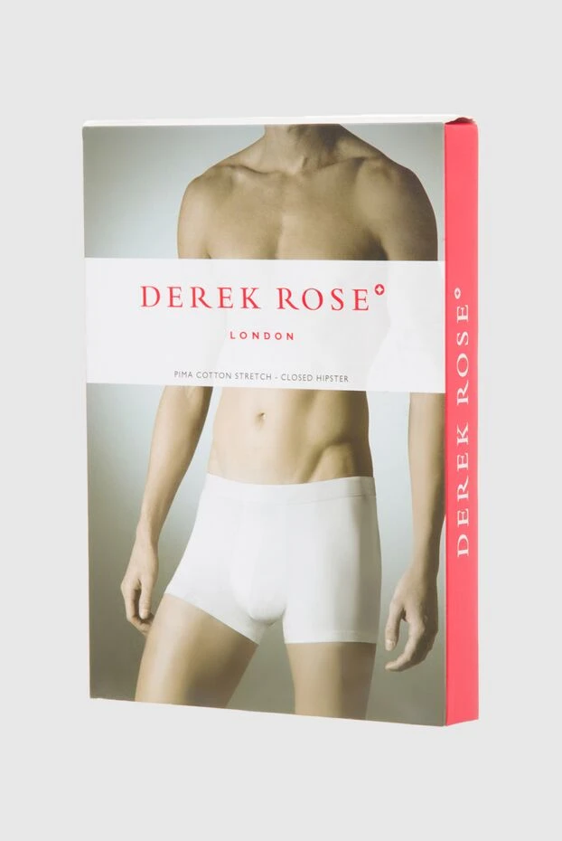 Derek Rose мужские трусы боксеры из хлопка и эластана белые мужские купить с ценами и фото 133078 - фото 2