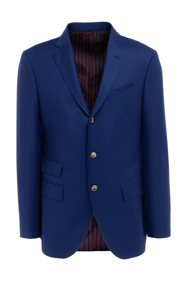 Sartoria Latorre мужские пиджак из шерсти синий мужской купить с ценами и фото 133254 - фото 1