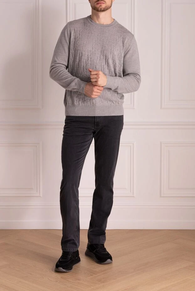 Billionaire man wool jumper gray for men buy with prices and photos 133276 - photo 2