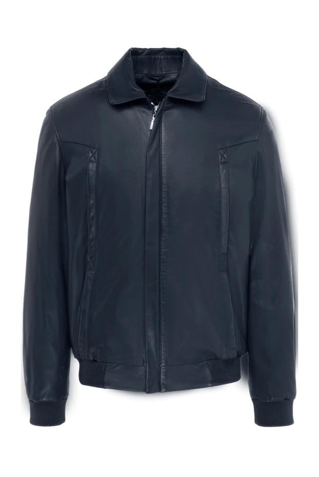 Schiatti чоловічі куртка шкіряна синя чоловіча купити фото з цінами 133406 - фото 1