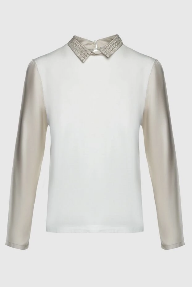 Fabiana Filippi женские блуза из хлопка белая женская купить с ценами и фото 133470 - фото 1