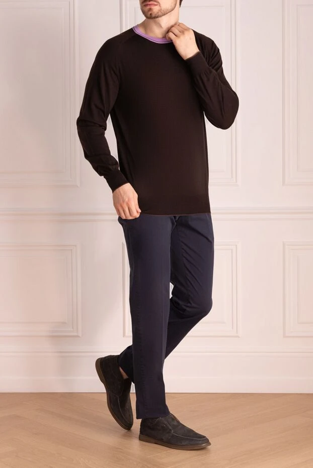 Massimo Sforza man brown wool jumper for men buy with prices and photos 133496 - photo 2