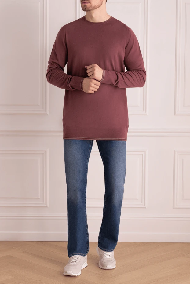 Massimo Sforza man wool jumper pink for men buy with prices and photos 133498 - photo 2