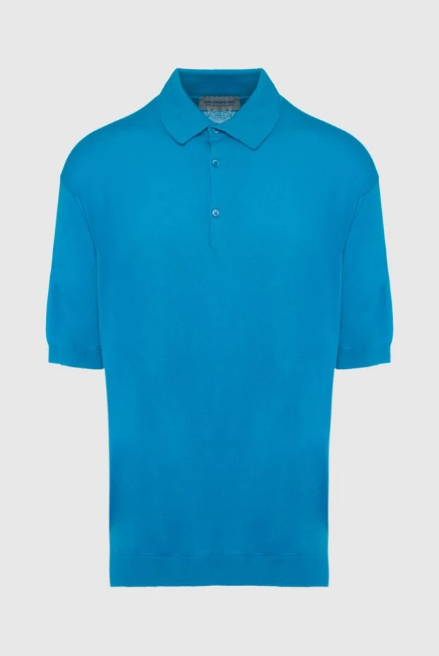 John Smedley man blue cotton polo for men buy with prices and photos 133548 - photo 1
