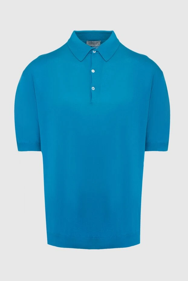 John Smedley man blue cotton polo for men buy with prices and photos 133550 - photo 1