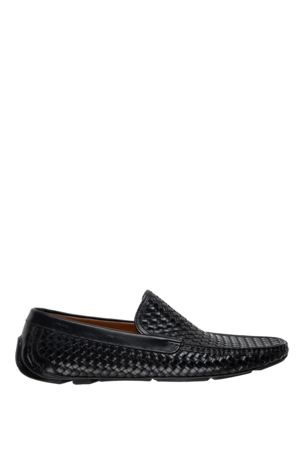 Magnanni black leather men's loafers 133556 - photo 1