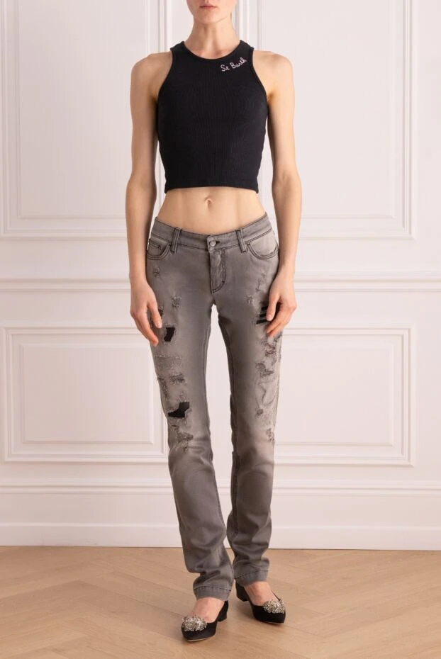 Dolce & Gabbana woman gray cotton jeans for women 133680 - photo 2