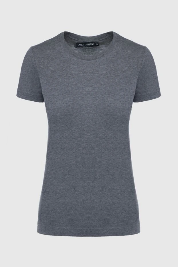 Dolce & Gabbana жіночі футболка з бавовни сіра жіноча купити фото з цінами 133693 - фото 1