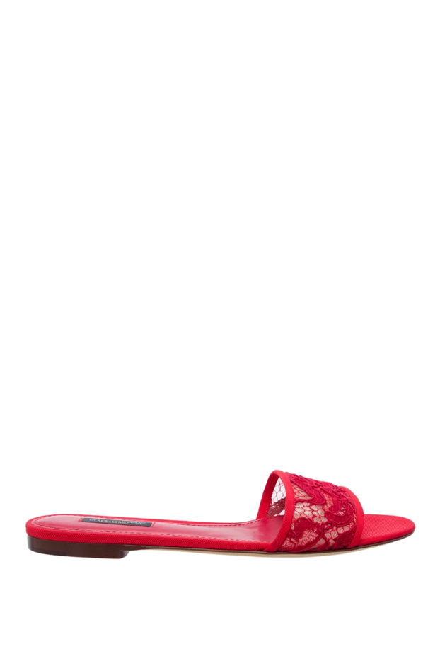 Dolce & Gabbana woman red polyamide and viscose flip-flops for women buy with prices and photos 133753 - photo 1