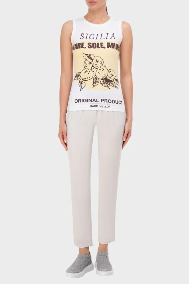 Dolce & Gabbana woman white cotton t-shirt for women 133760 - photo 2