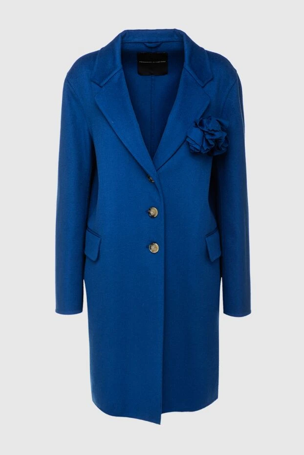 Ermanno Scervino женские пальто из шерсти синее женское купить с ценами и фото 133780 - фото 1