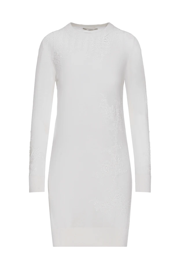 Ermanno Scervino женские платье из шерсти белое женское купить с ценами и фото 133784 - фото 1