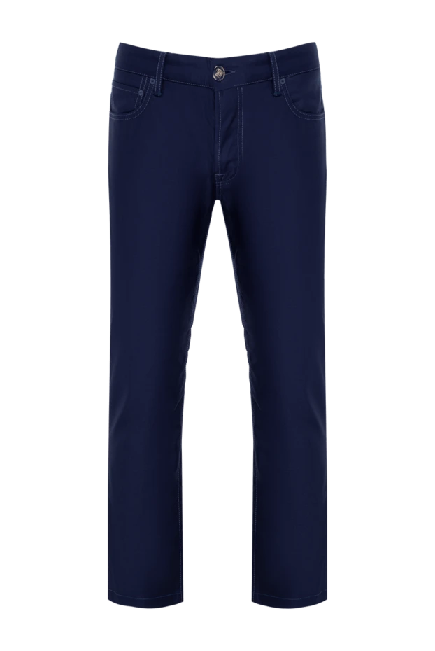 Corneliani man blue wool trousers for men buy with prices and photos 133837 - photo 1