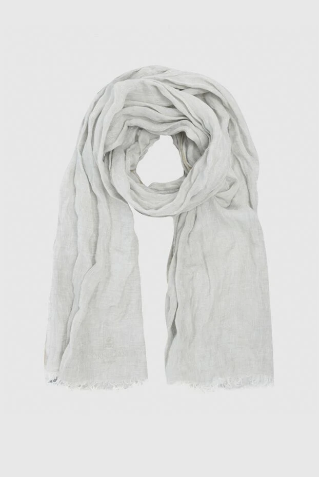 Corneliani чоловічі шарф із льону сірий чоловічий купити фото з цінами 133899 - фото 1