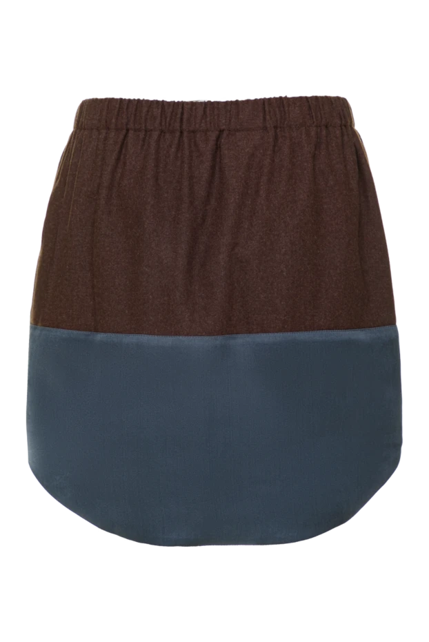 Brown wool skirt for women - photo 1