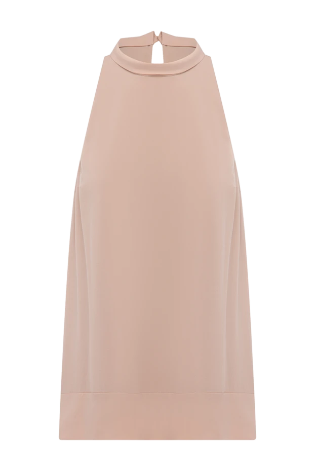 Top made of pink silk for women - photo 1