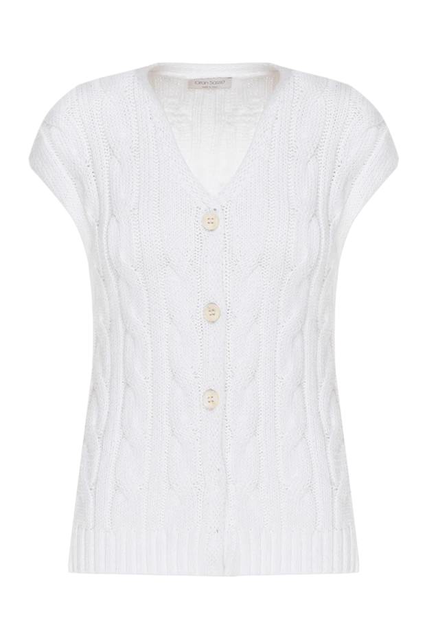 Gran Sasso woman white cotton cardigan for women buy with prices and photos 134540 - photo 1
