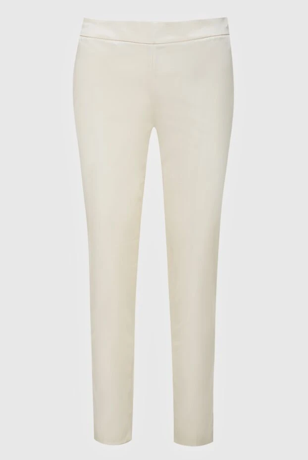 Casheart woman white viscose and cotton trousers for women 134548 - photo 1