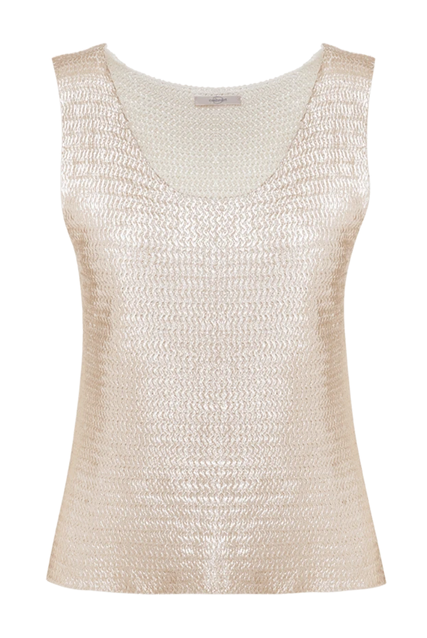 Casheart woman women's beige cotton top 134550 - photo 1