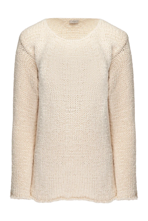 Casheart beige cotton womens jumper with a wide neckline 134563 - photo 1