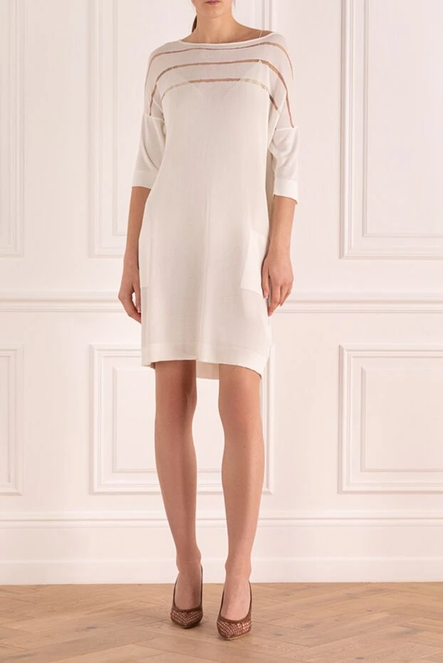 Casheart woman white viscose and cotton dress for women buy with prices and photos 134566 - photo 2