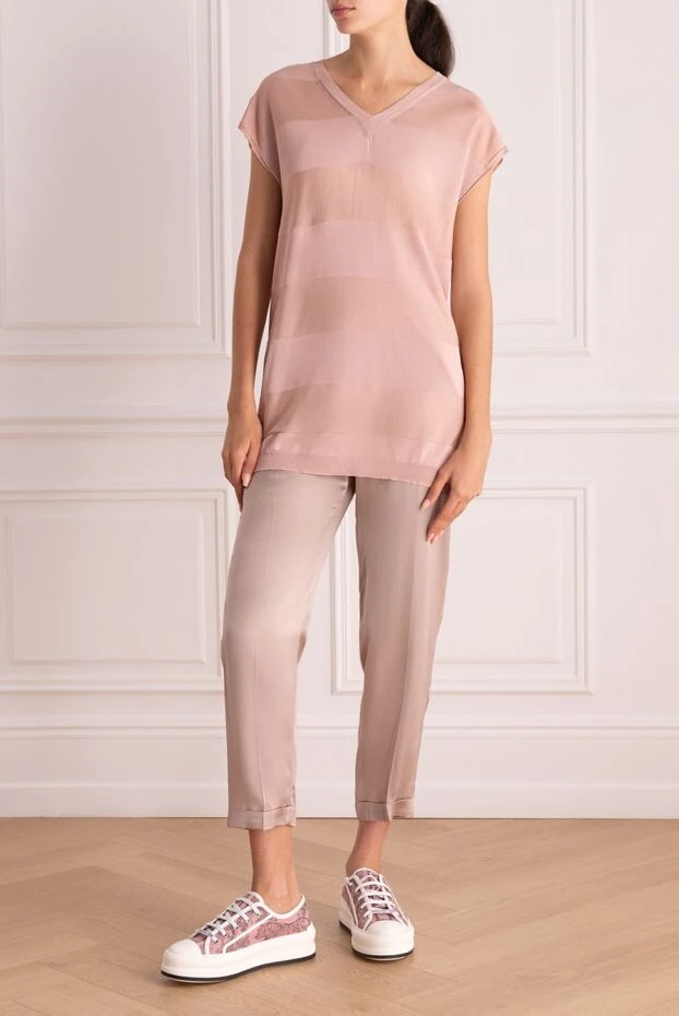 Casheart женские блуза из вискозы розовая женская купить с ценами и фото 134570 - фото 2