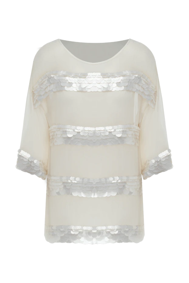 Casheart женские блуза из шелка белая женская купить с ценами и фото 134585 - фото 1