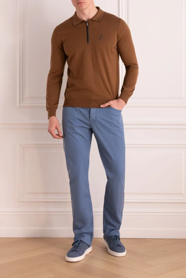 Jacob Cohen man blue cotton jeans for men buy with prices and photos 134712 - photo 2