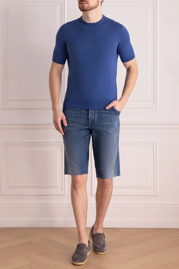 Jacob Cohen man cotton and polyester shorts blue for men buy with prices and photos 134722 - photo 2