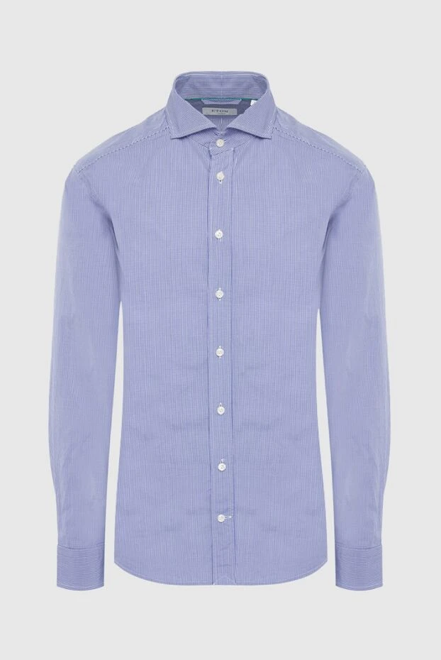 Eton мужские сорочка из хлопка синяя мужская купить с ценами и фото 134866 - фото 1