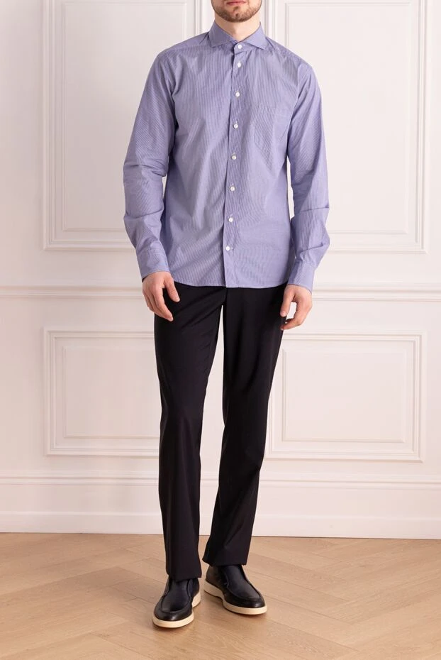 Eton man blue cotton shirt for men 134866 - photo 2