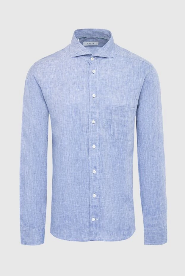 Eton man men's blue linen shirt 134869 - photo 1