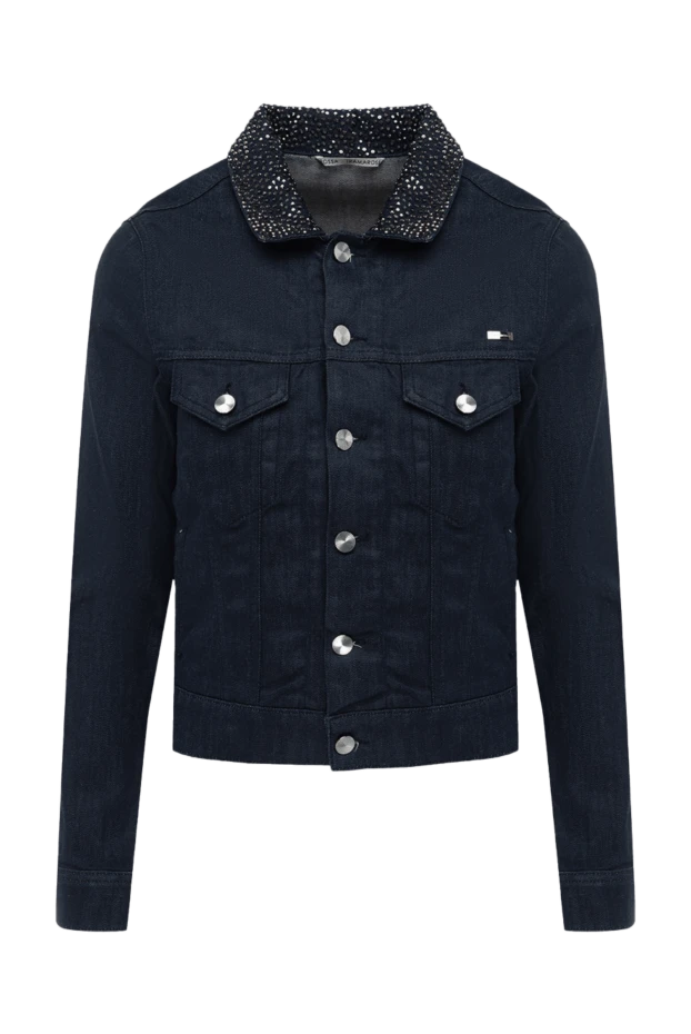 Denim jacket made of cotton blue for women