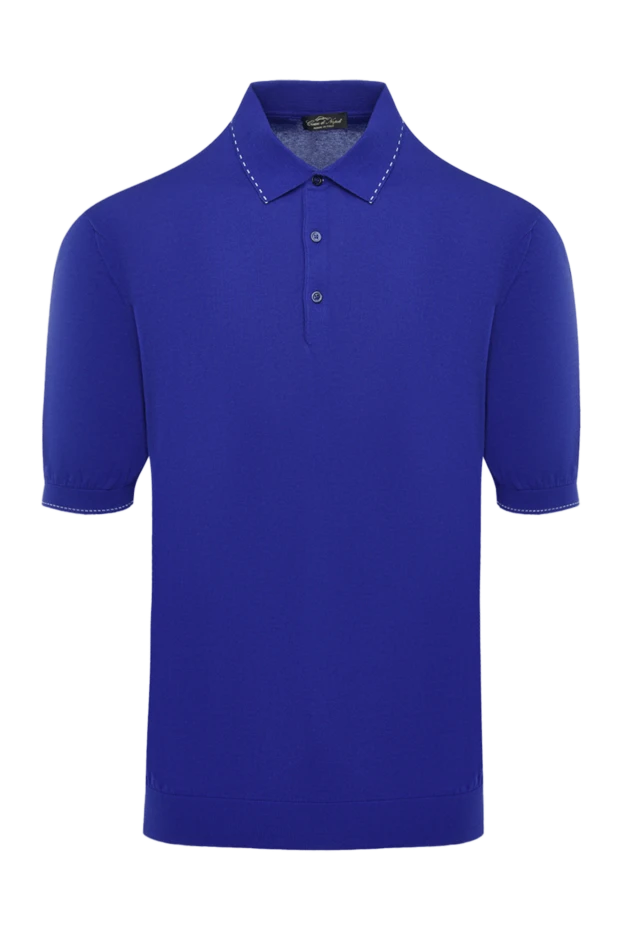 Cesare di Napoli cotton polo shirt purple for men 134975 - photo 1